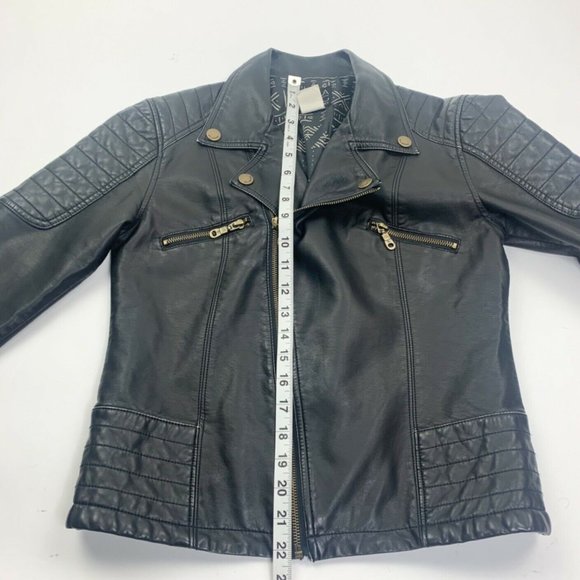 Billabong Womens Long Sleeve Zipper Moto Jacket - Picture 8 of 12